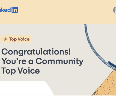 LinkedIn Community Top Voice