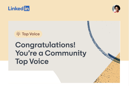 LinkedIn Community Top Voice