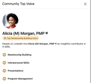 Alicia M Morgan LinkedIn Community Top Voice